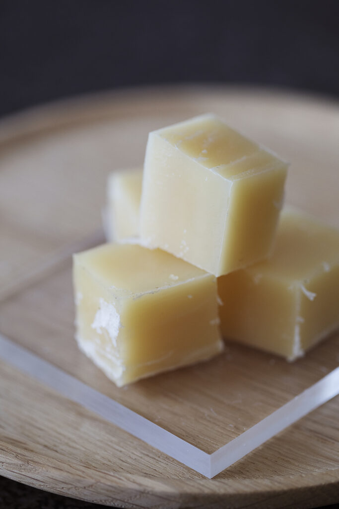 Packaging wax samples from the Cerax coating wax range